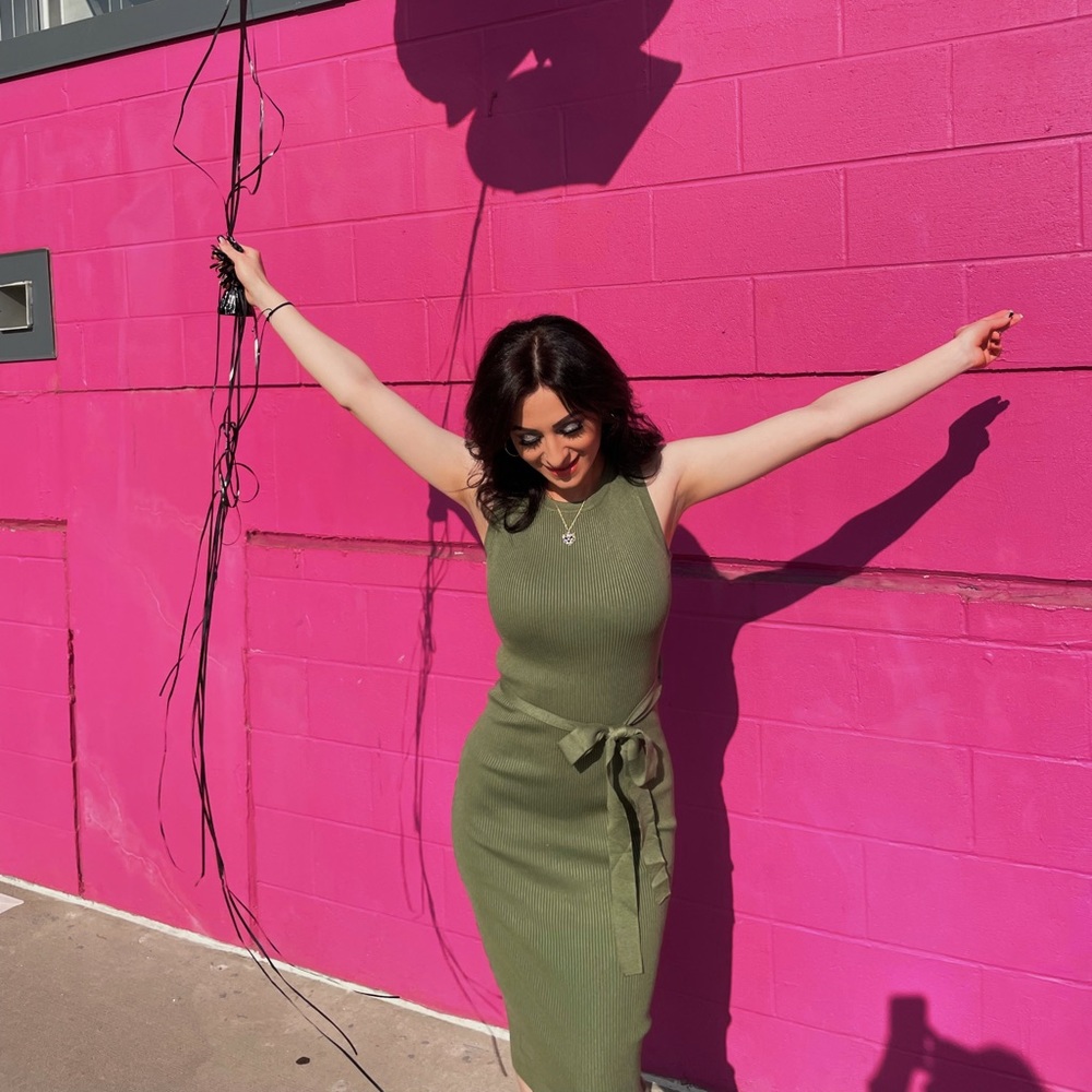 Gorgeous green midi dress. Worn once